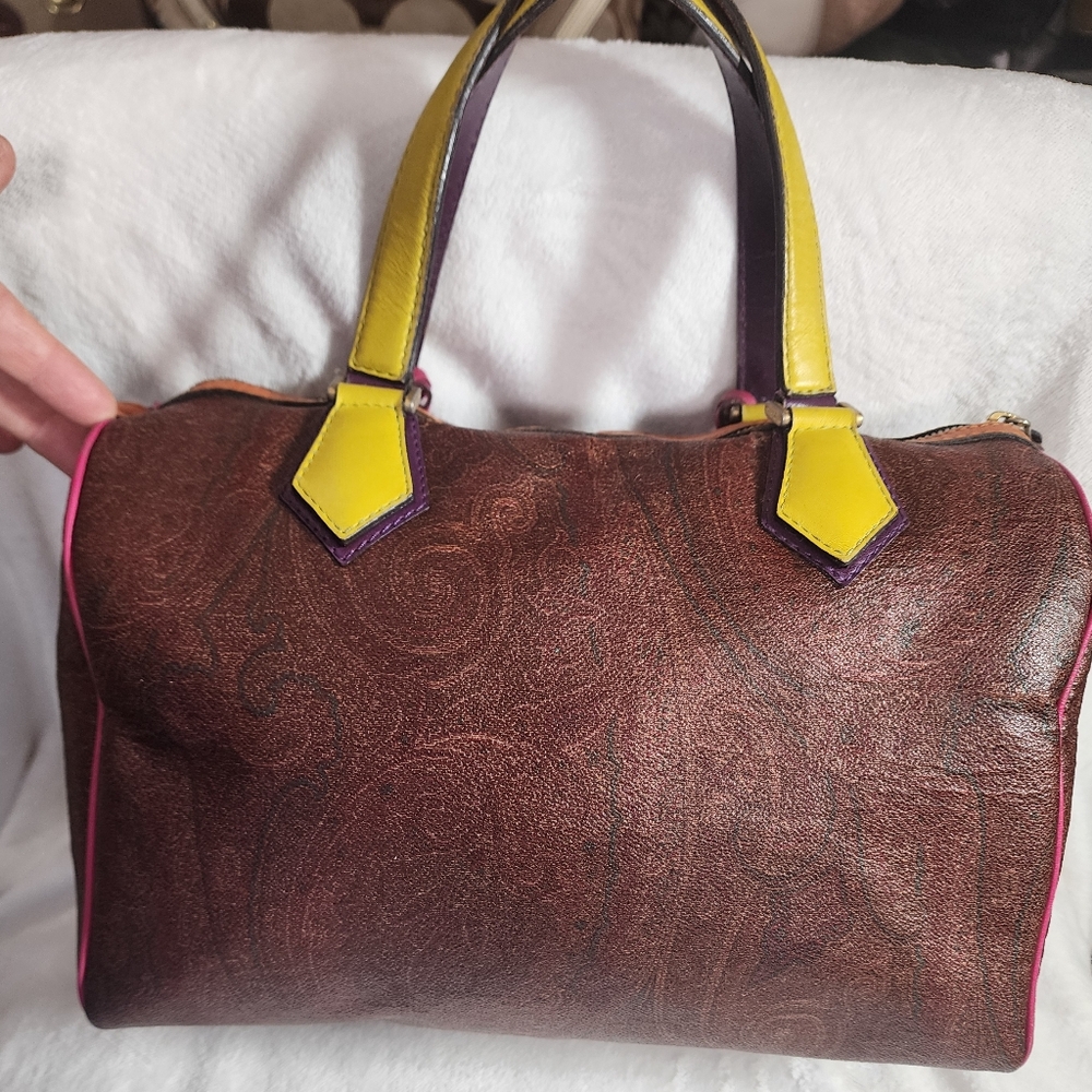 Etro Boston Bag WITH Lock and Key - Picture 6 of 16